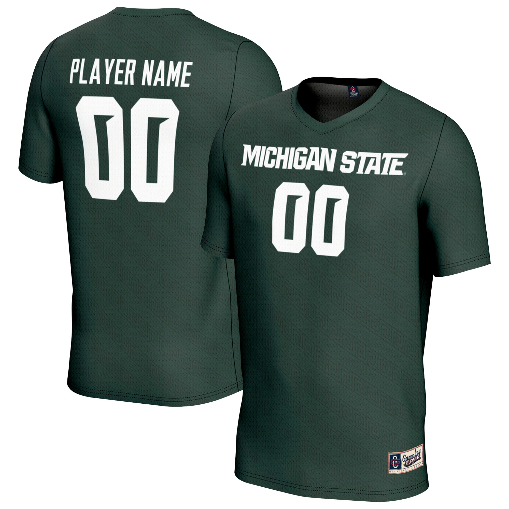 [SJH] Michigan State Spartans GameDay Greats Youth NIL Pick-A-Player Men's Soccer Jersey - Green