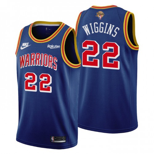 Golden State Golden State Warriors #22 Andrew Wiggins Womens Nike Releases Classic Edition 2022 NBA Finals 75th Anniversary Jersey Blue Womens