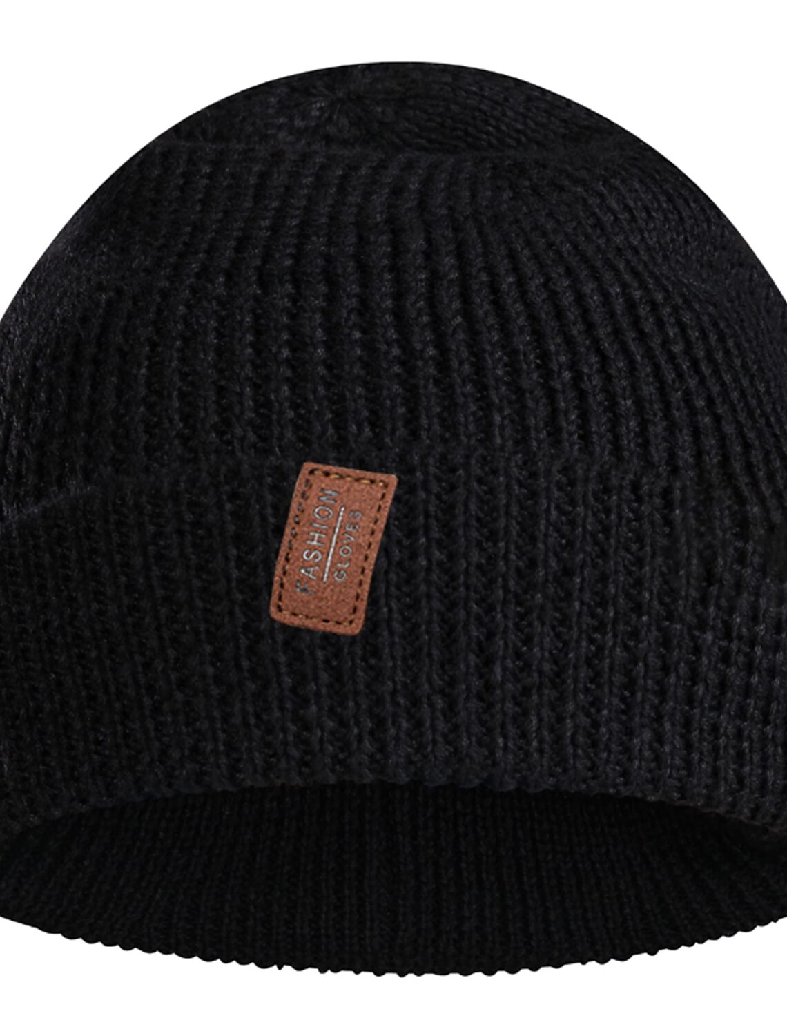Men's Beanie Hat Wool Winter Hats Black Red Cotton Knitted Basic