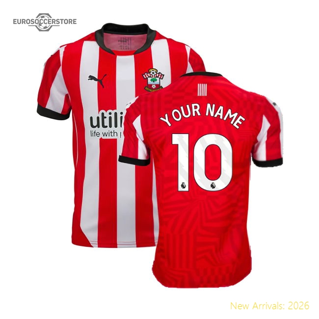 Personalised Southampton Football Shirts Children 2024 Home Jersey
