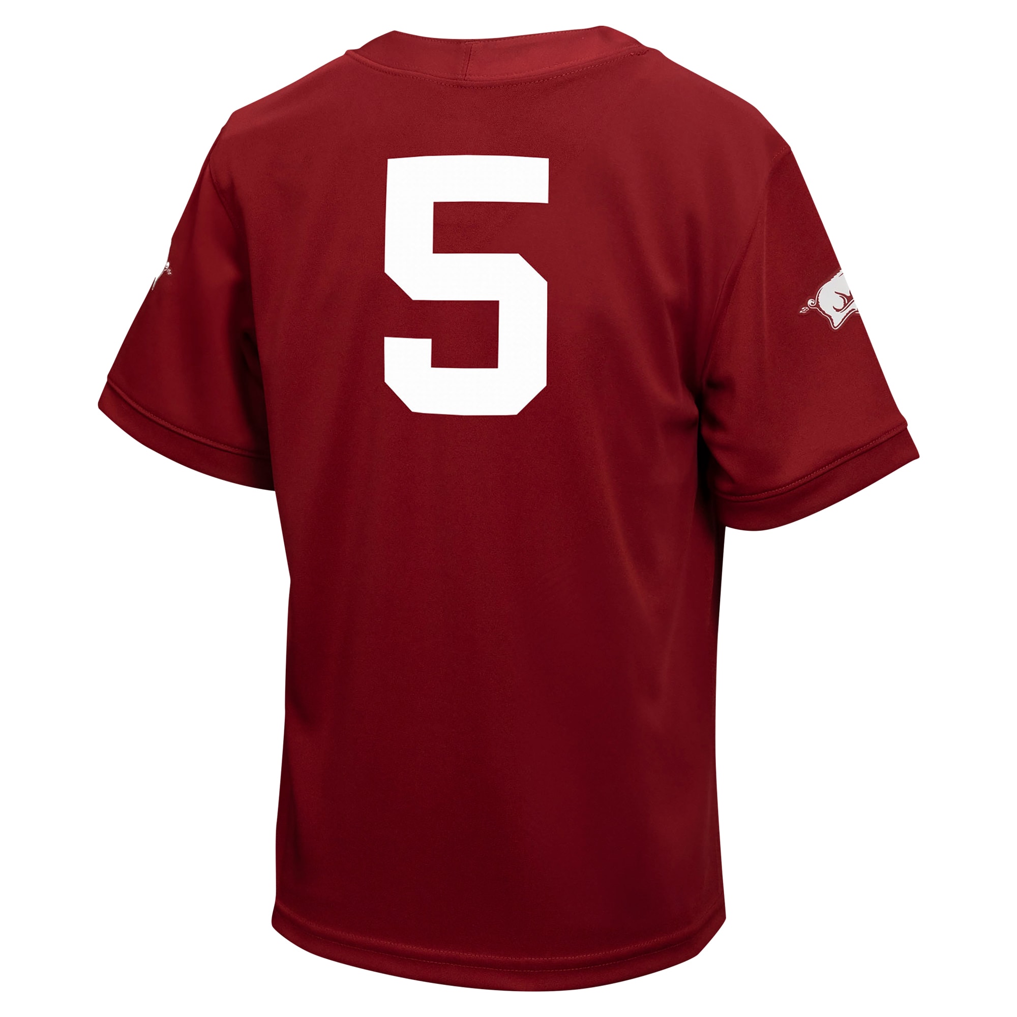 #5 Arkansas Razorbacks Youth Untouchable Football Jersey - Cardinal