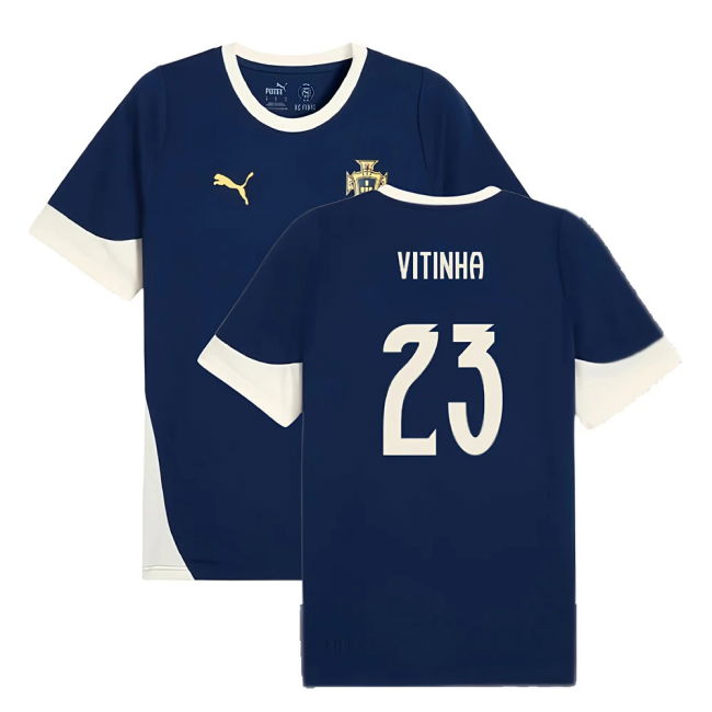 2025-2026 Portugal Training Jersey (Persian Blue) (Vitinha 23)