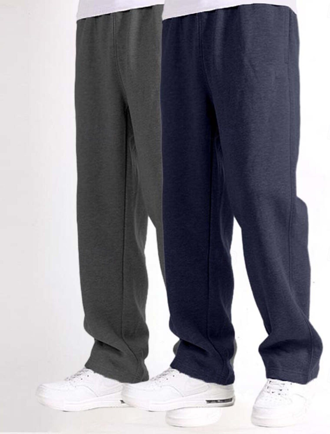 Men's Sweatpants Fleece Pants Joggers Trousers Straight Leg Elastic