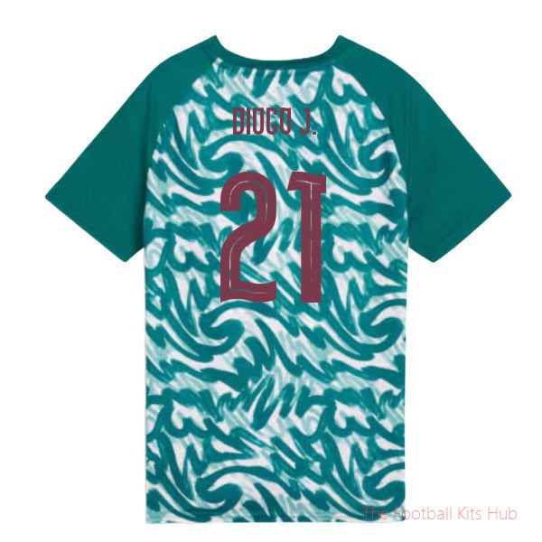 2026-2027 Portugal Warm Up Jersey (Green) - Kids (Diogo J. 21)