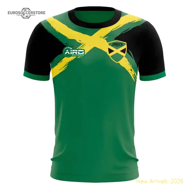 2025-2026 Jamaica National Team Flag Concept Football Shirt - Womens
