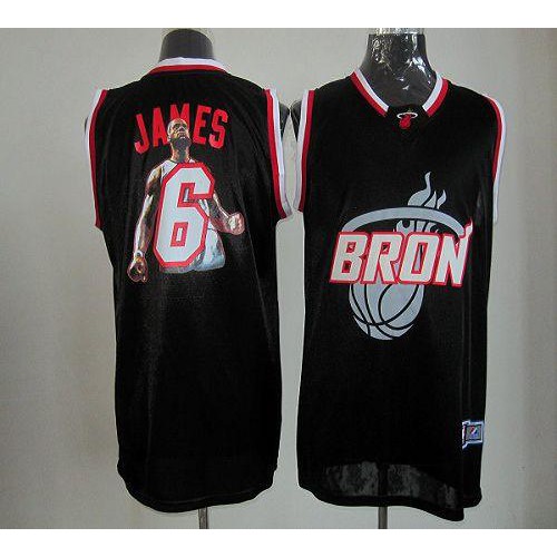 Heat Black LeBron James #6 Jersey - Budget-Friendly NBA Fan Apparel