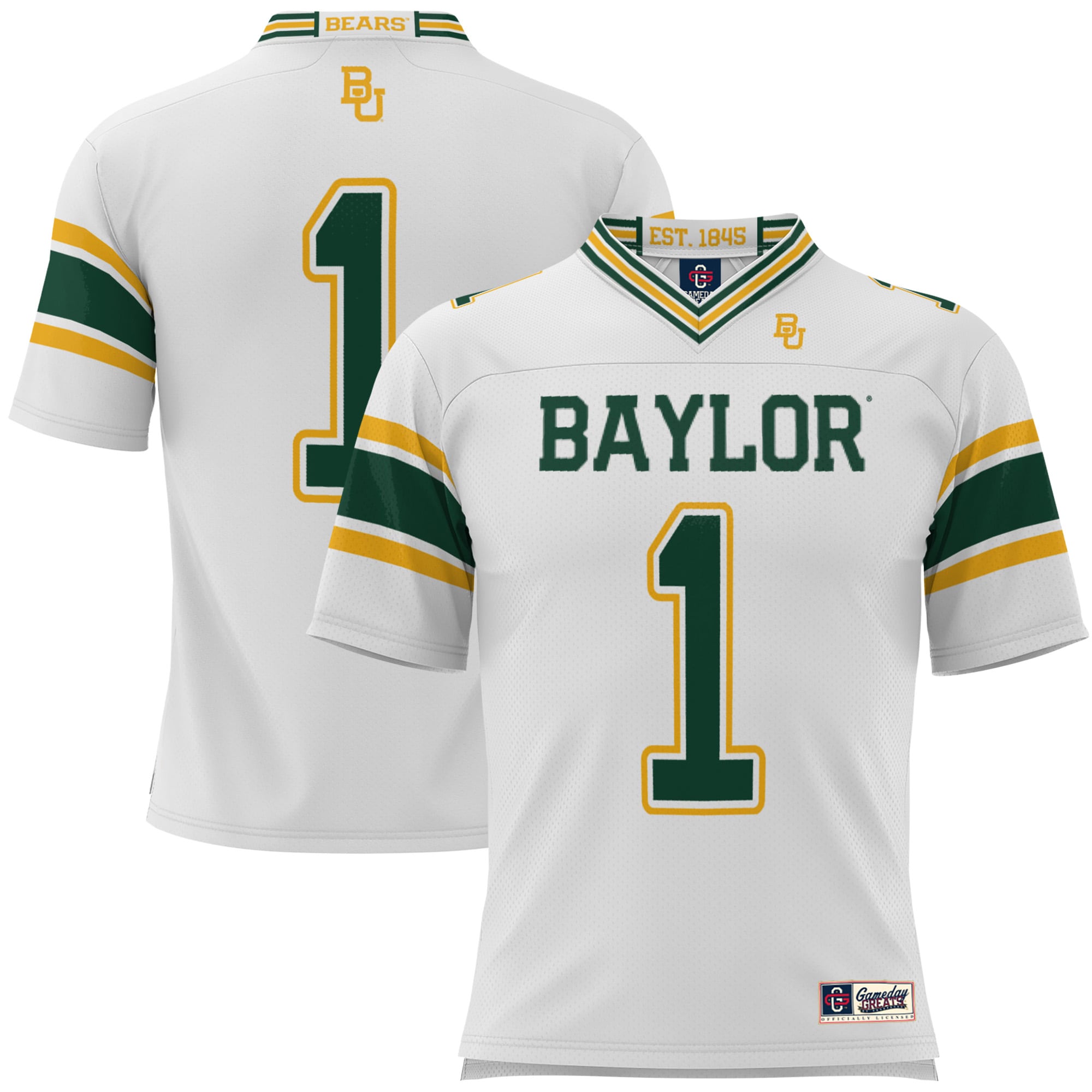 [Youth] Baylor Bears #1 Football Jersey - White | Stadium Series 26/27 Season