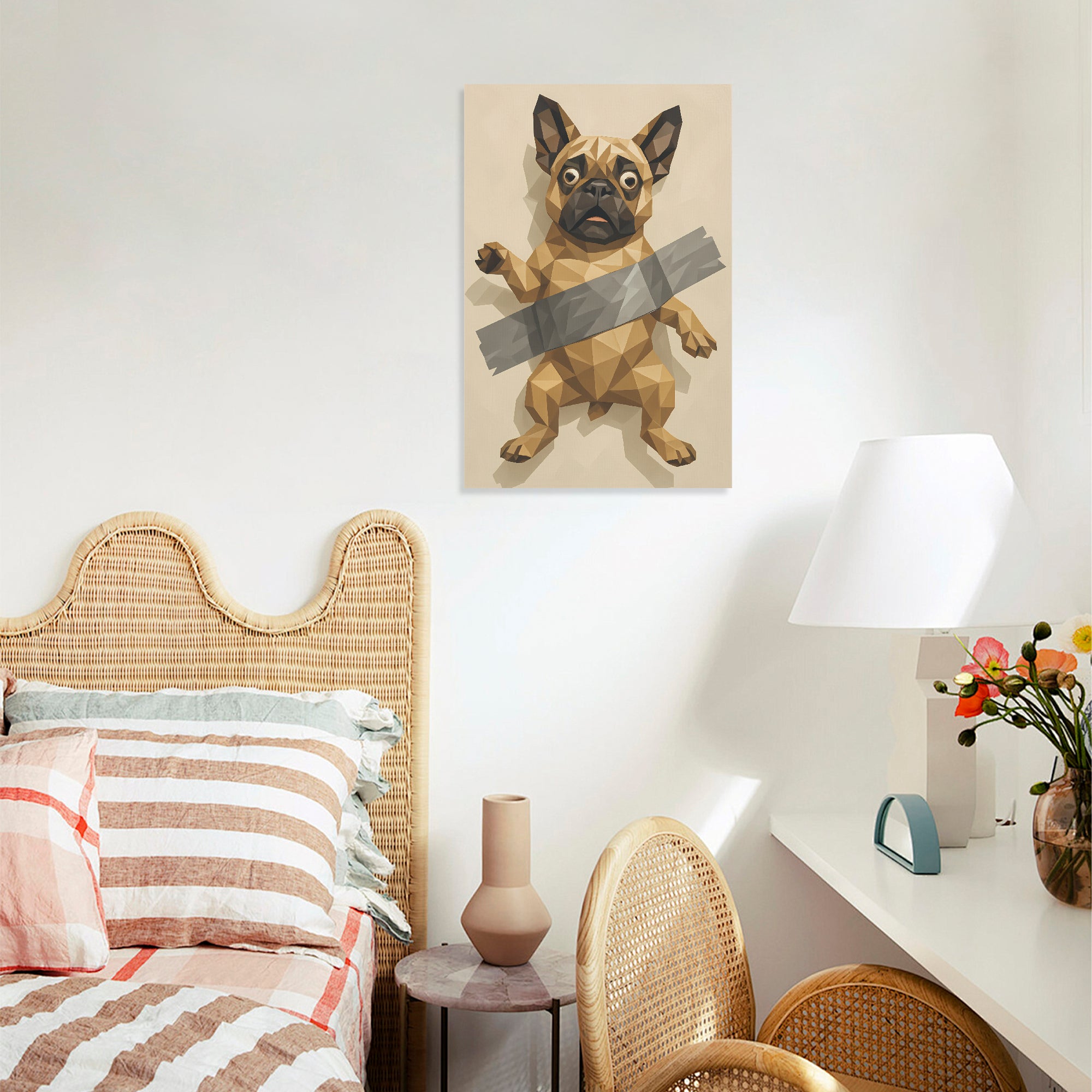 Everyday Stylish Goose - Vertical Canvas Painting for Casual Outings