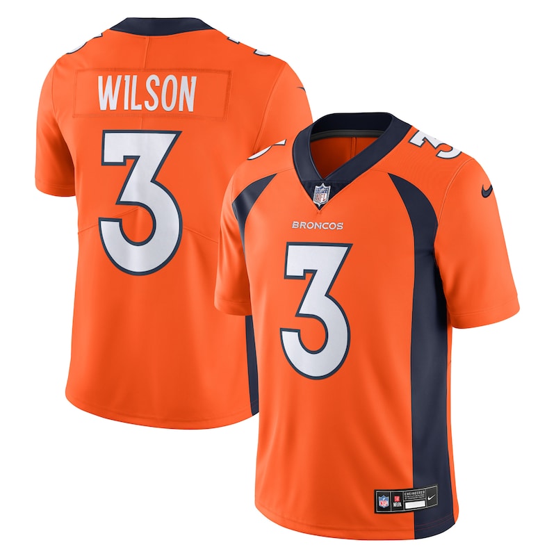 None Russell Wilson Denver Broncos Legendary Replica Jersey for NFL Fa
