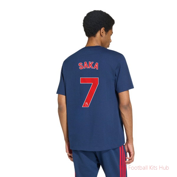 [SD] 2026/27 Arsenal DNA Graphic Tee Navy Saka 7
