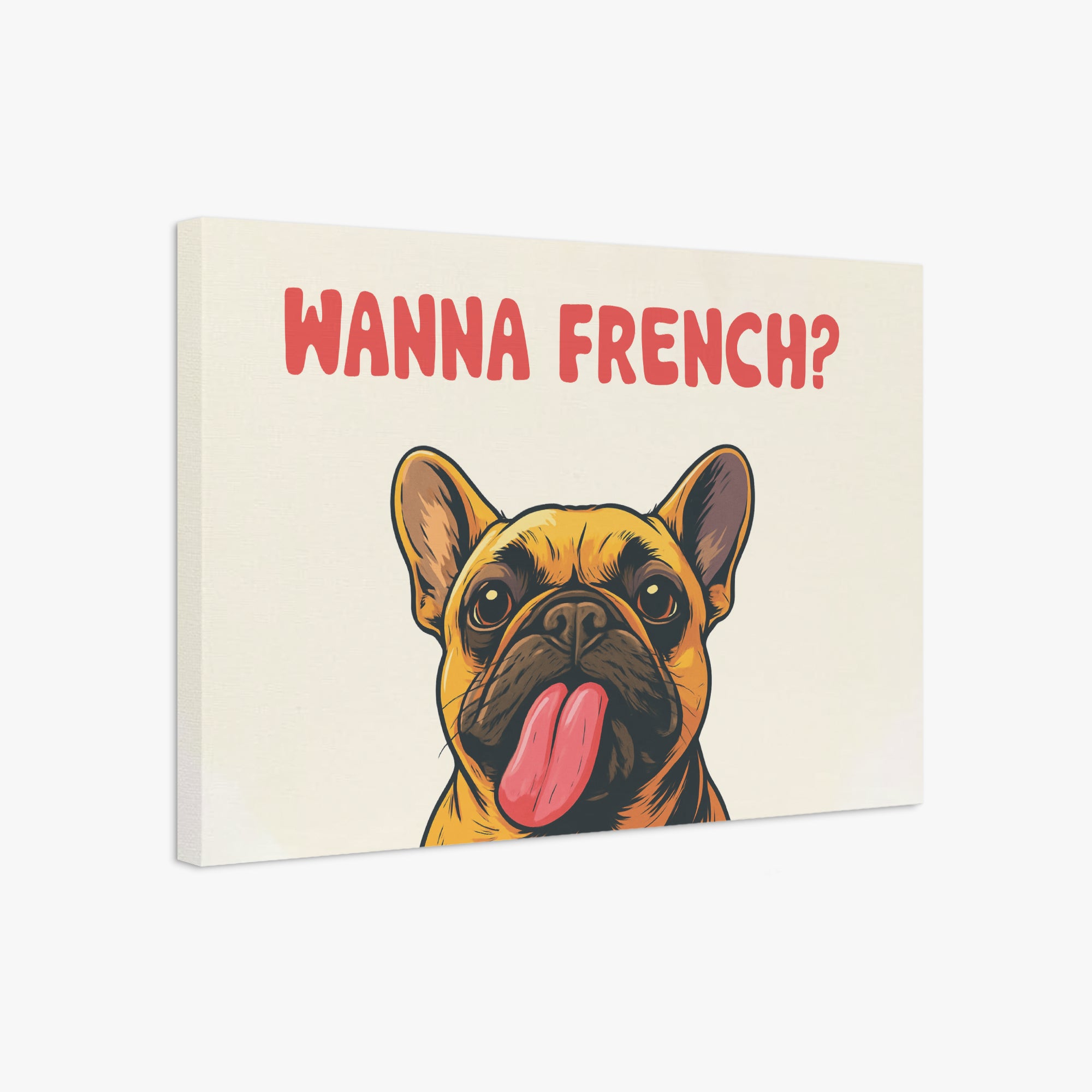 Phyllis - Durable Adorable Frenchie Canvas Wall Art Pet Owner Apparel