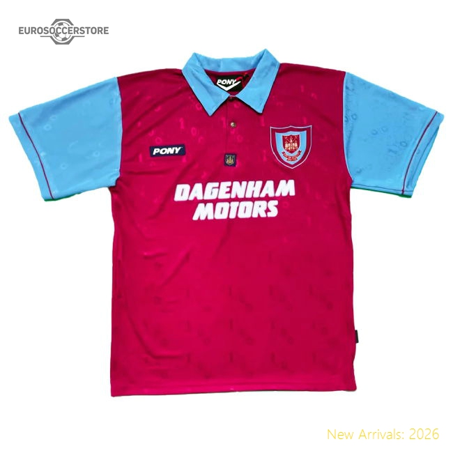 1995-1996 West Ham Centenary Pony Home Shirt (your Name) - Affordable