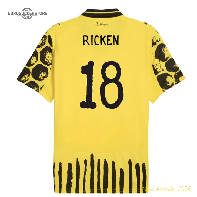 High-Quality 2025-2026 Kidsuper X Borussia Dortmund Cwc Home Shirt (Ricken