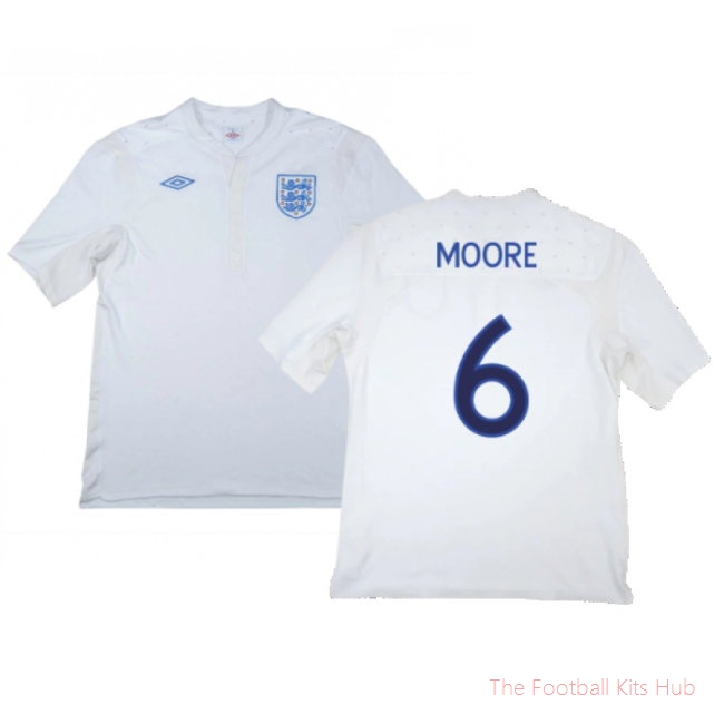 England 2011-12 Home Shirt (M) (Excellent) (Moore 6)