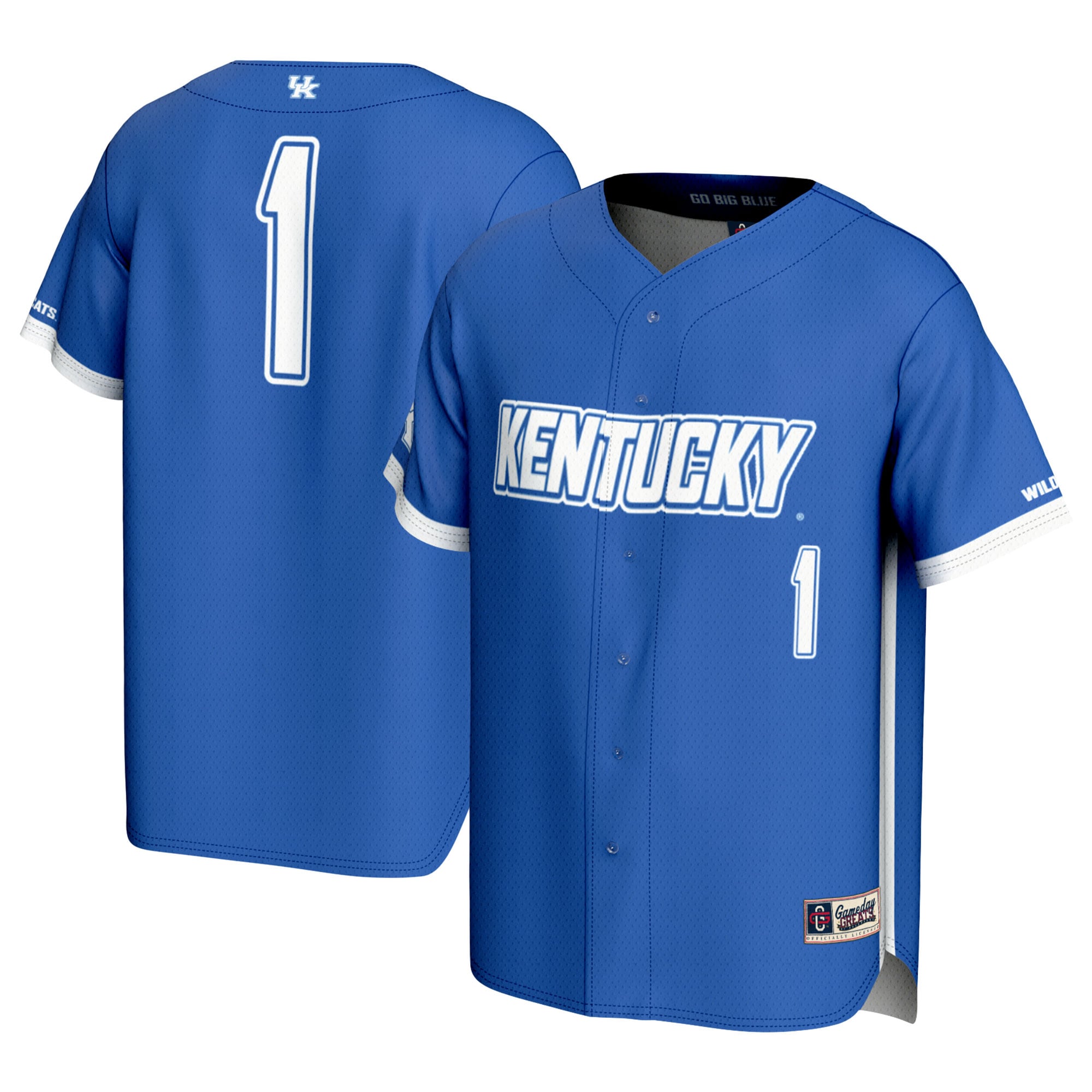 [NJP] Kentucky Wildcats GameDay Greats Youth Lightweight Baseball Jersey - Royal