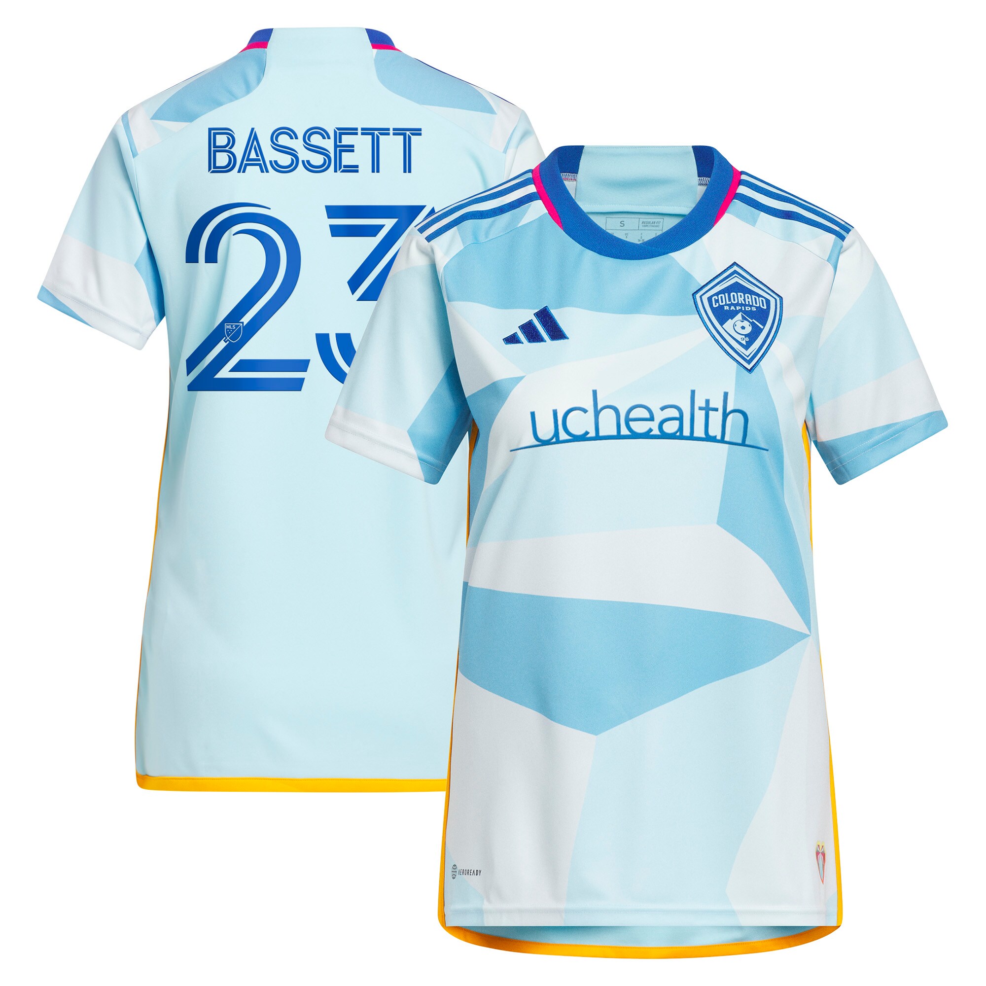 [SJH] Cole Bassett Colorado Rapids Women's 2023 New Day Kit Replica Jersey - Light Blue