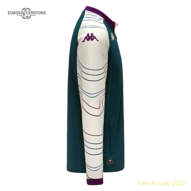 Luxury 2025-2026 Fiorentina Fc Presentation Hooded Jacket (turquoise)