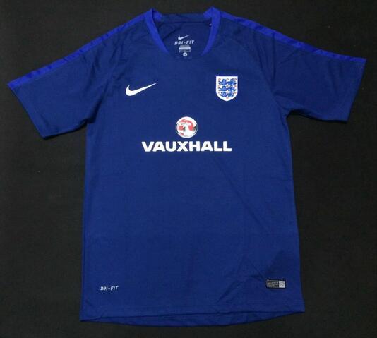 England 2016 Blue Training Jersey Shirt - Official Replica 15040