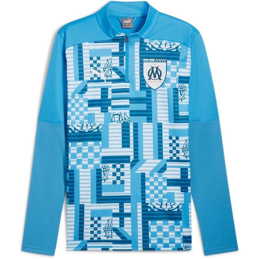 [LK] Marseille Pre Match Zip Bleu Azur/Ocean Tropic Training Apparel 1/4