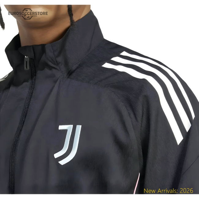 2025-2026 Juventus Presentation Jacket (Black) Supporter Version