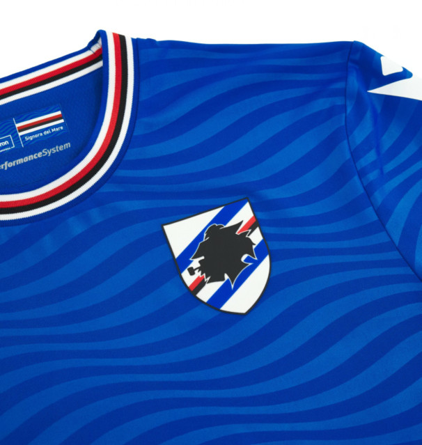 UC Sampdoria 2324 Home Blue Soccer Jersey Shirt - Official Replica