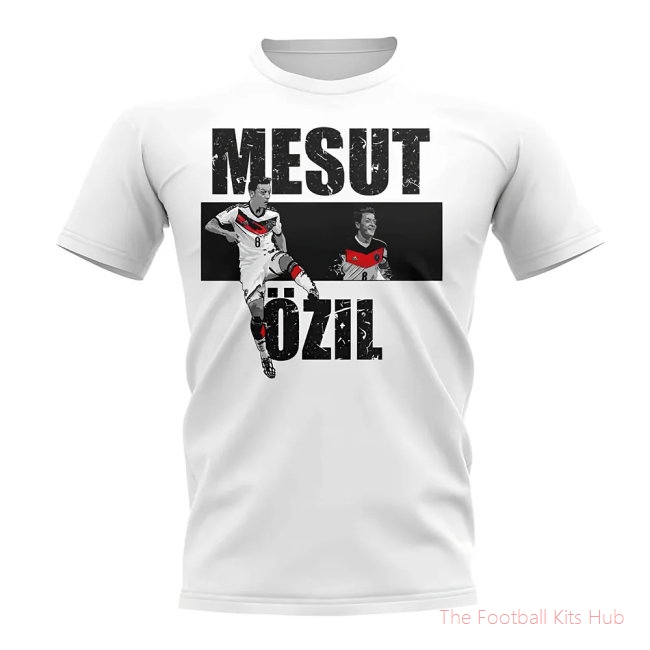 Mesut Ozil Player Collage T-Shirt (White)