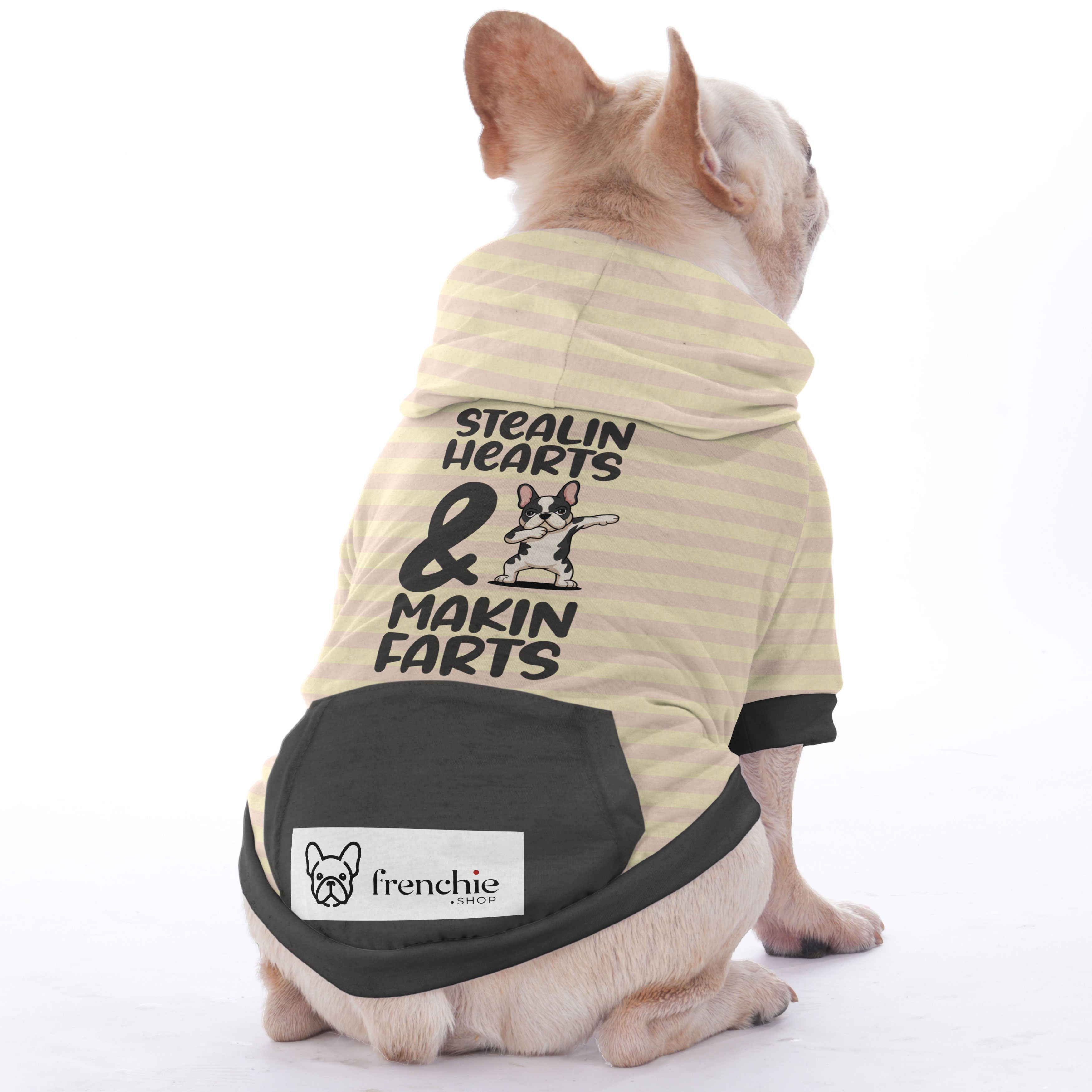 French Bulldog Stealin Hearts & Makin Farts Hoodies For French Bulldog