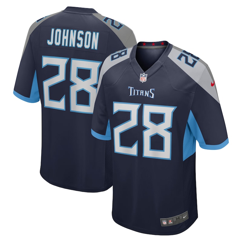 None Chris Johnson TEN Titans Retro Premium Jersey Football Apparel