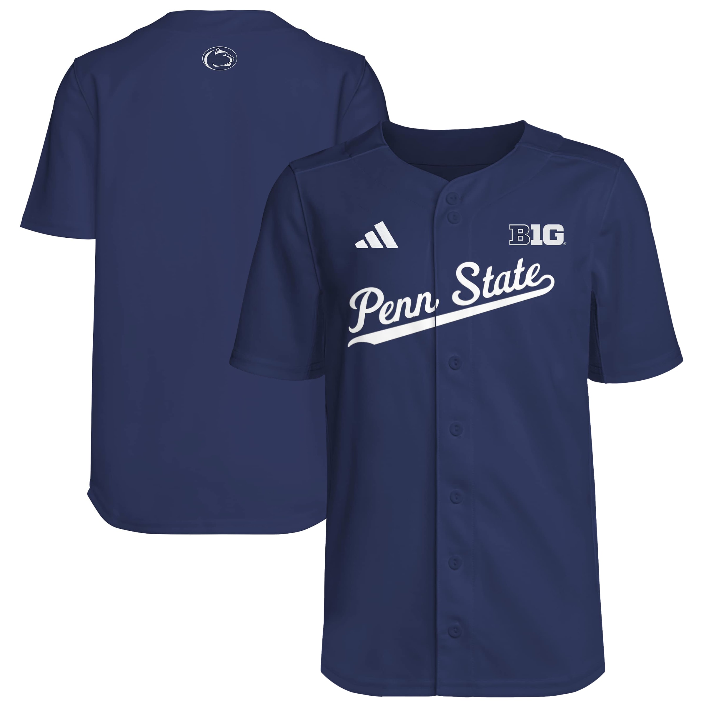 [NJP] Women's Penn State Nittany Lions Baseball Jersey - Navy