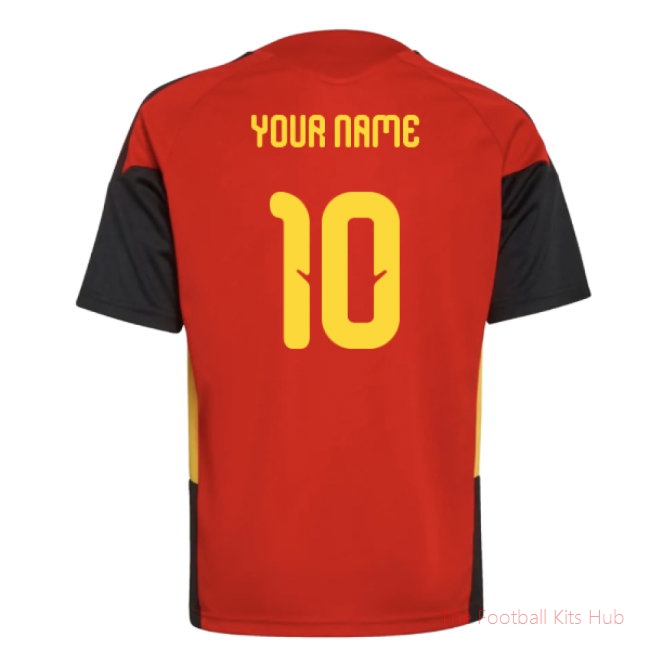 [JED] 2026/27 Belgium Training Jersey (Red) - Kids (Your Name)