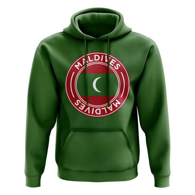Collector'S-Item Maldives Football Badge Hoodie (Green)