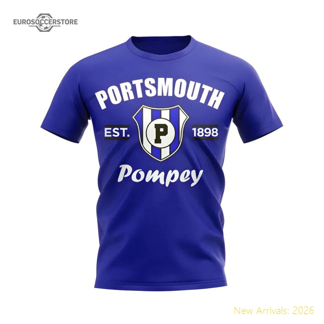 Portsmouth Established Football T-Shirt (Blue)