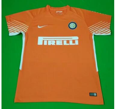 Inter Milan Goalkeeper 201718 Orange Soccer Jersey Shirt - Official