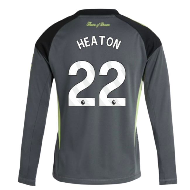2025-2026 Man Utd Home Goalkeeper Kit (Grey) - Kids (Heaton 22)