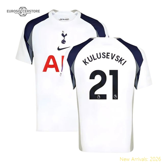 Official 2025-2026 Tottenham Hotspur Home Shirt (kulusevski 21)