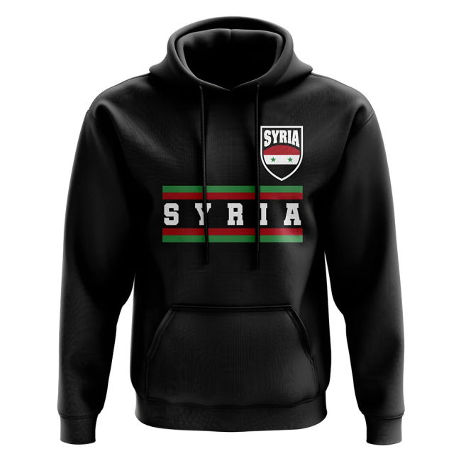 Exclusive-Design Syria Core Football Country Hoody (Black)