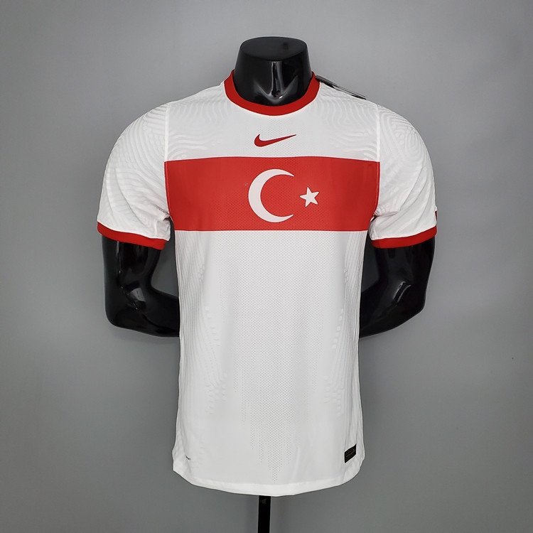 Turkey Euro 2020 Home White Soccer Jersey Football Shirt Player