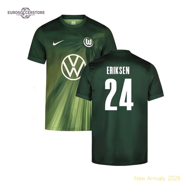 2025-2026 VFL Wolfsburg Home Shirt (Kids) (Eriksen 24)