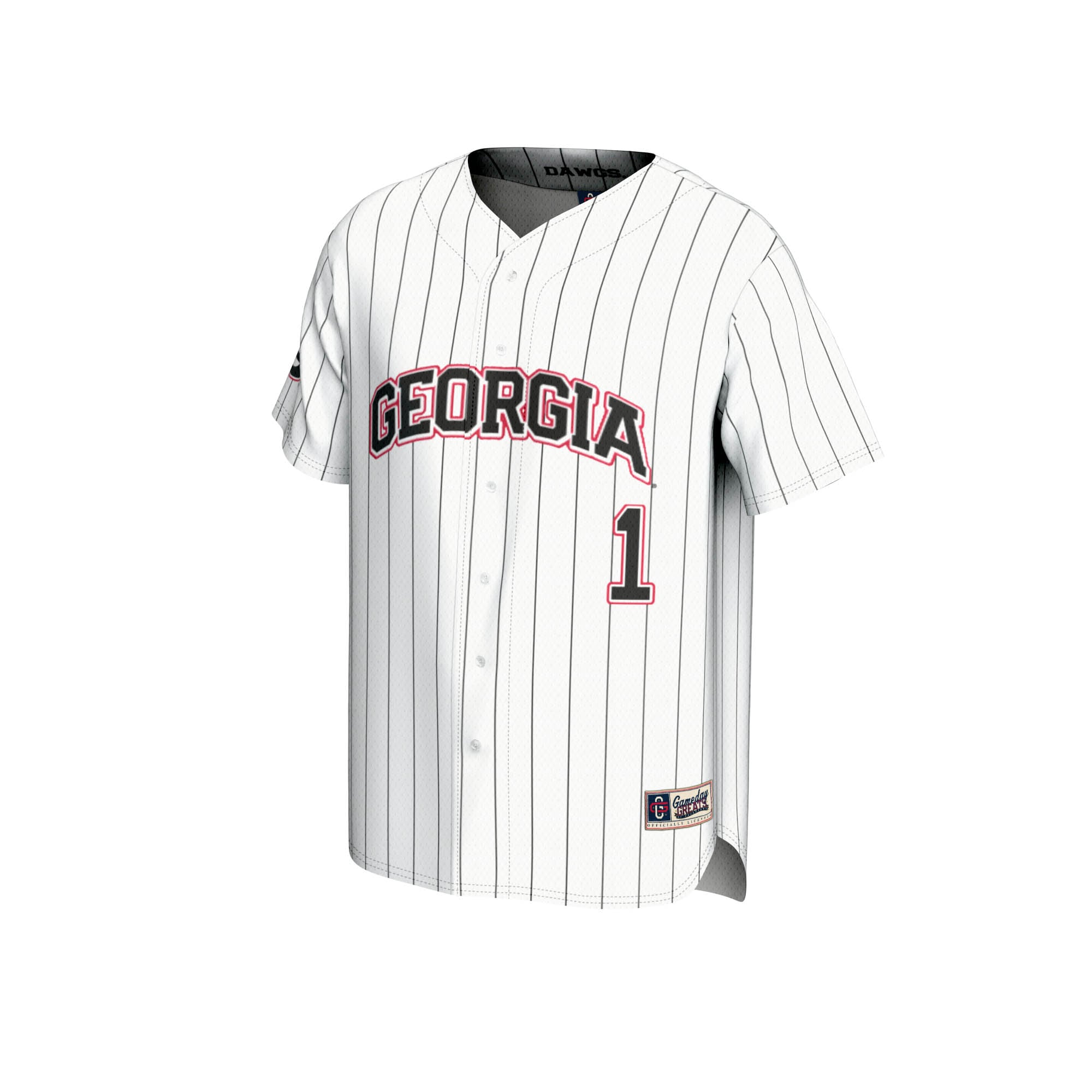 [DDG] Georgia Bulldogs GameDay Greats Youth Lightweight Baseball Jersey - White