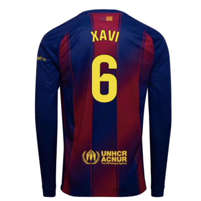 Barcelona Long Sleeve Home Shirt 2025-2026 edition (Adult