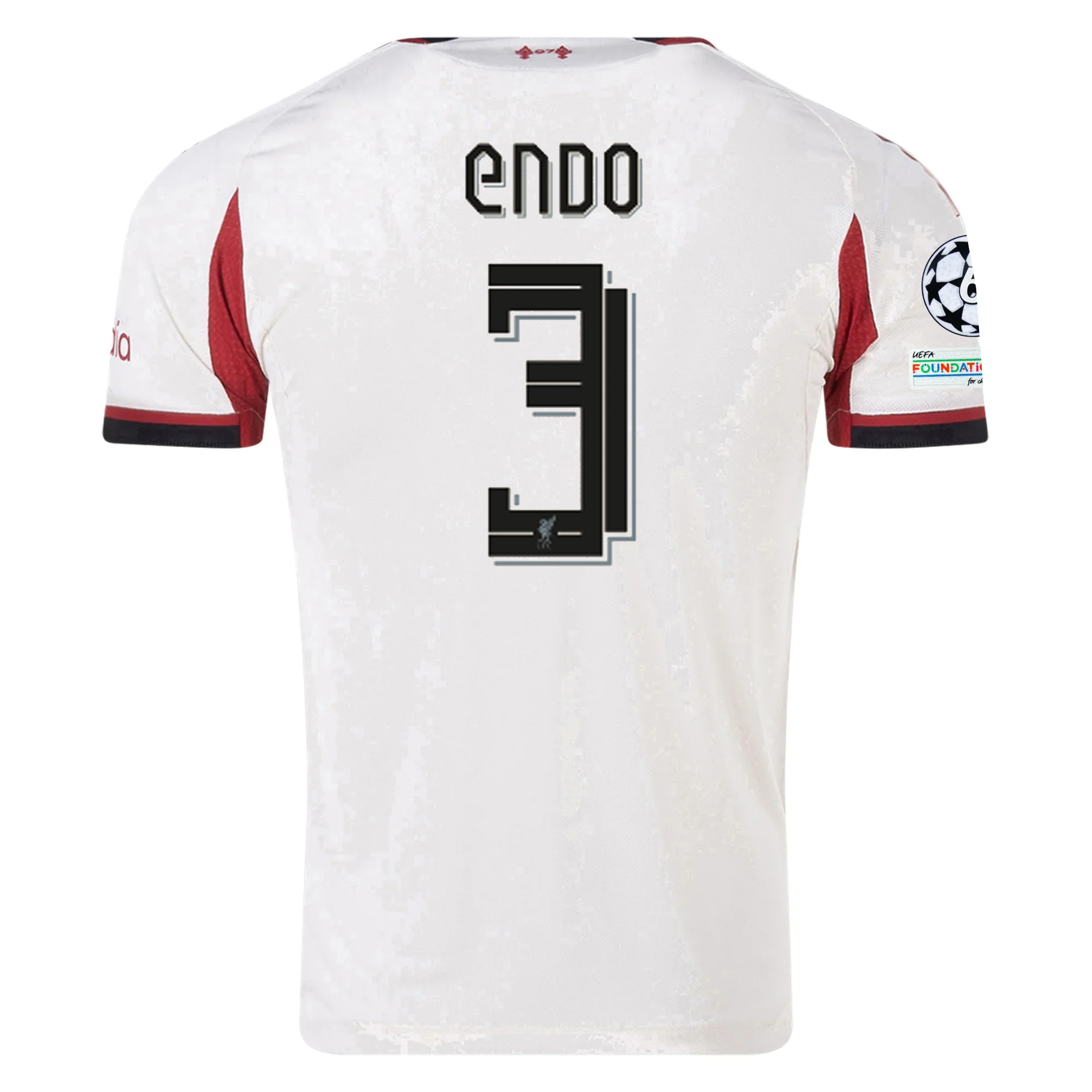 Liverpool Endo #3 Patches 2025-2026 UCL Away Shirt