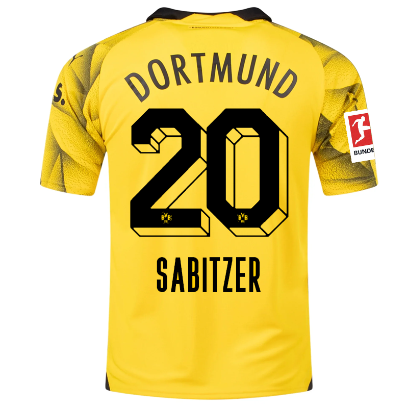 Borussia Dortmund Sabitzer 2023-2024 Bun Third Jersey – Authentic Shirt