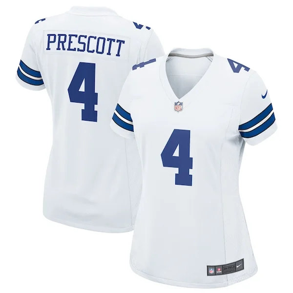 Pro-Level DAL Cowboys Game Jersey - White | NFL Fan Apparel | NFL Foot