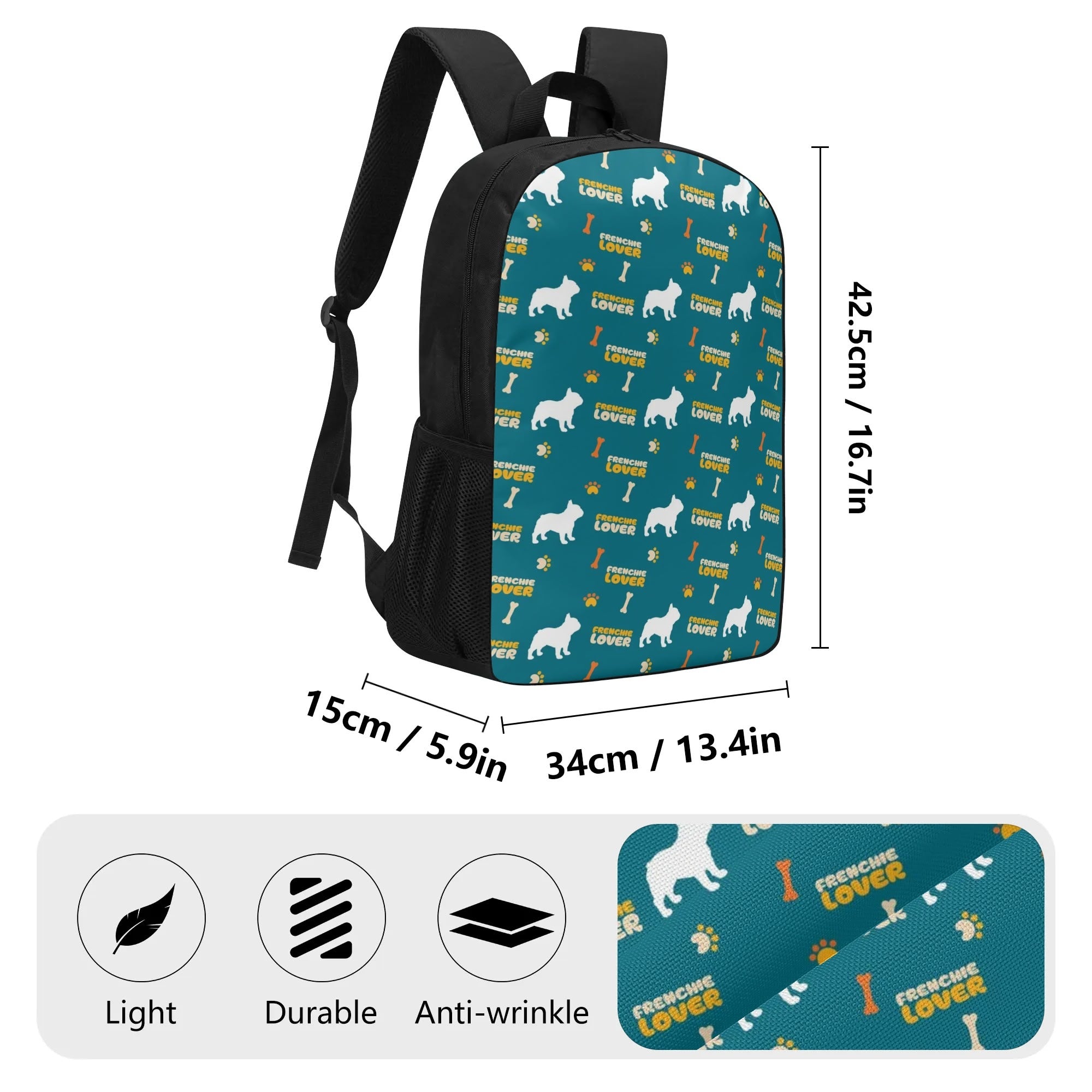 Street-Ready Pet-Lover Zeus - 17 Inch Backpack as a Gift Stylish