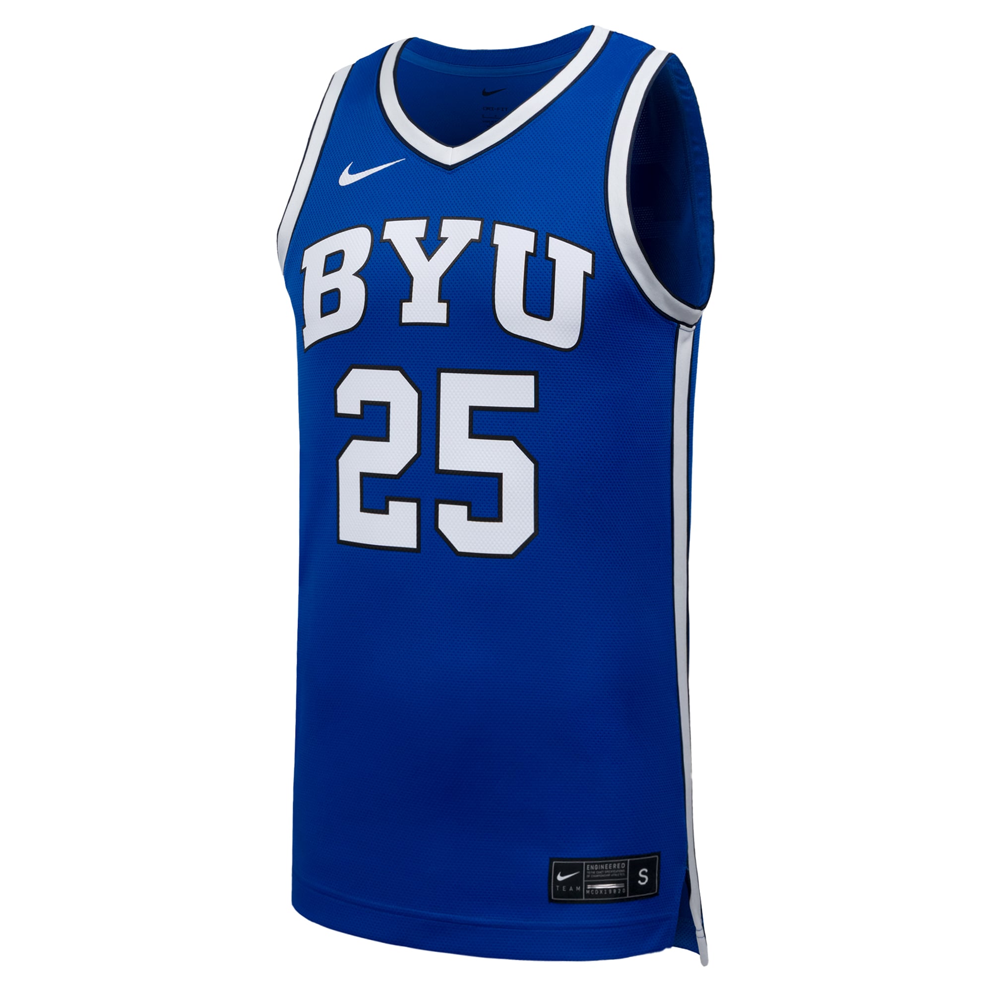 #25 BYU Cougars Nike Replica Basketball Jersey - Royal