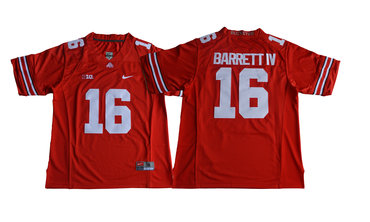 Men's OSU Buckeyes Red 2016 authentic Nike College #16 high quality