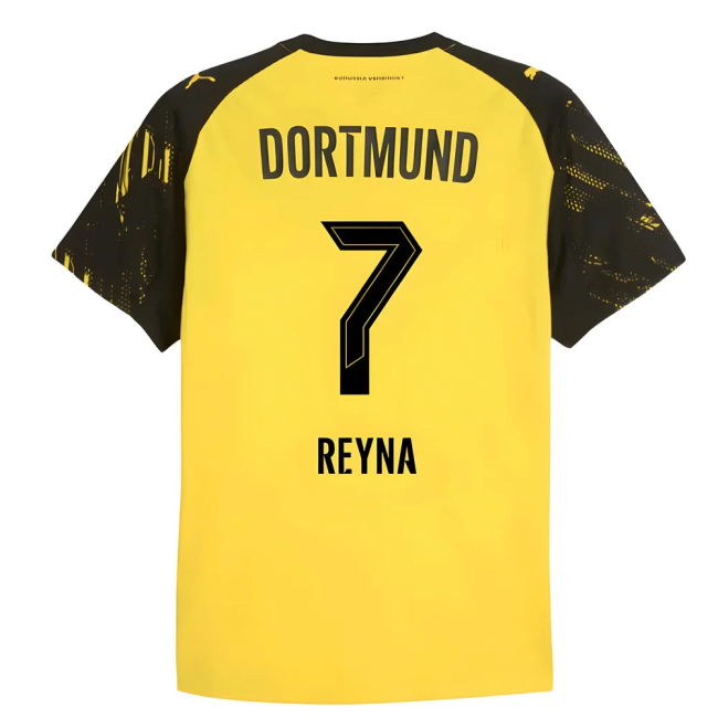 Reyna 7 Borussia Dortmund A Team Pro Level Home Professional Jersey