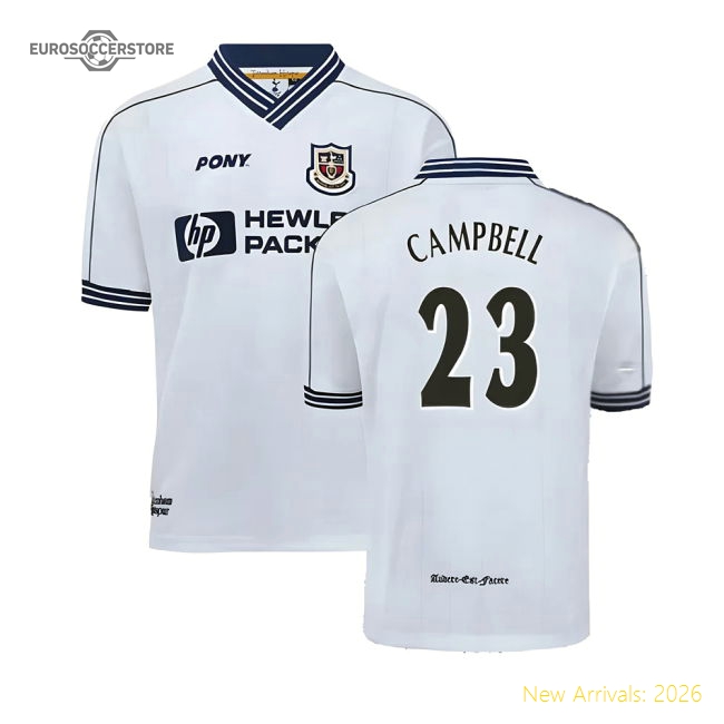 Official 1997-1999 Tottenham Home Pony Retro Shirt (campbell 23)