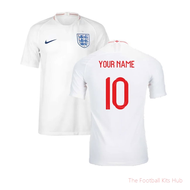 2018-2019 England Authentic Home Shirt (Your Name)