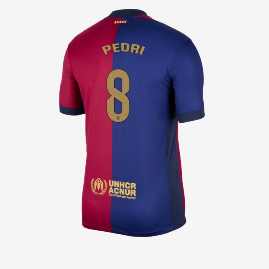 Barcelona 24-25 Home Jersey with PEDRI 8 Printing